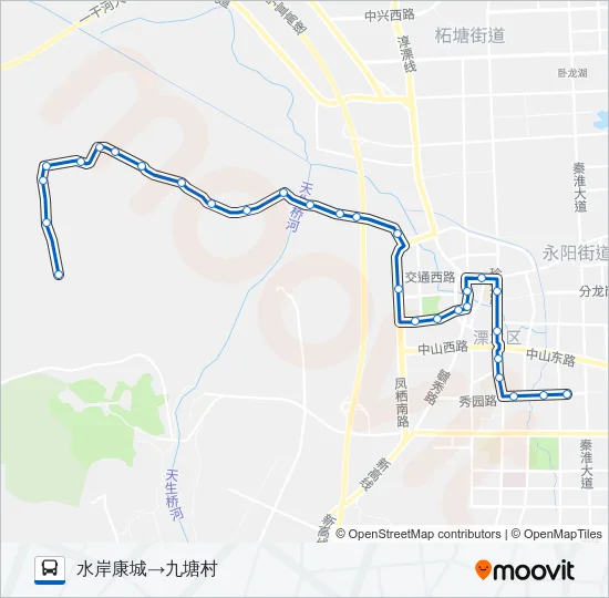 溧水5路 Bus Line Map