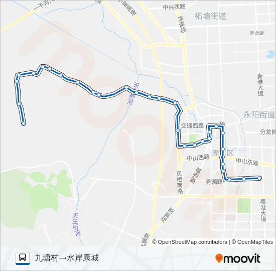 溧水5路 Bus Line Map