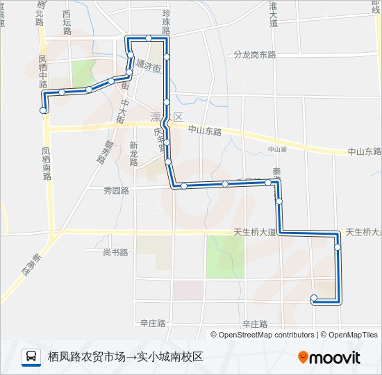 公交溧水6路的线路图