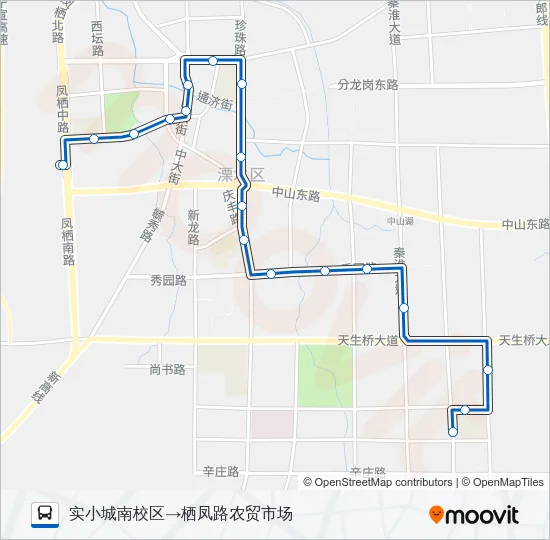 溧水6路 Bus Line Map