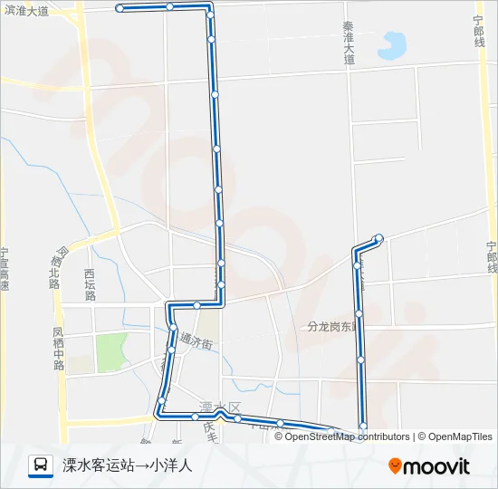 溧水9路 Bus Line Map