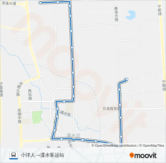 溧水9路 Bus Line Map