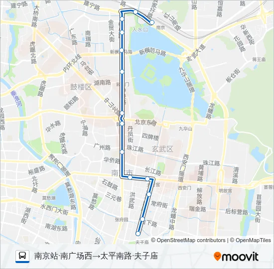 Y1路夜间 Bus Line Map