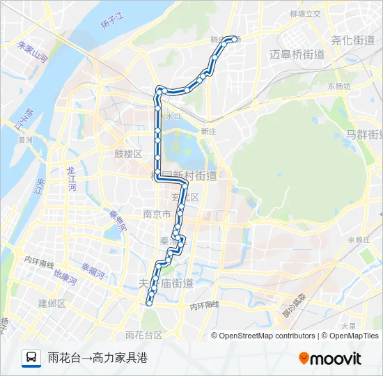 Y2路夜间 Bus Line Map