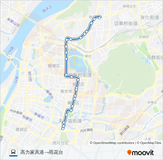 Y2路夜间 Bus Line Map