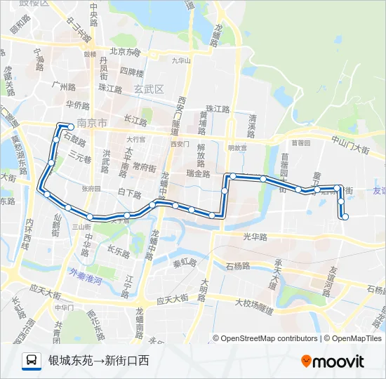 Y4路夜间 Bus Line Map