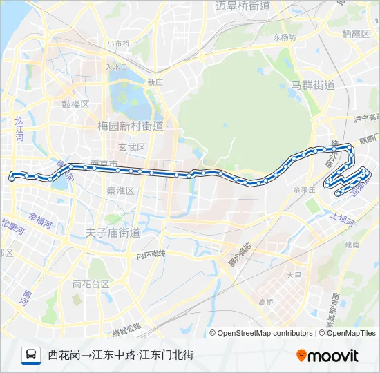 Y5路夜间 Bus Line Map