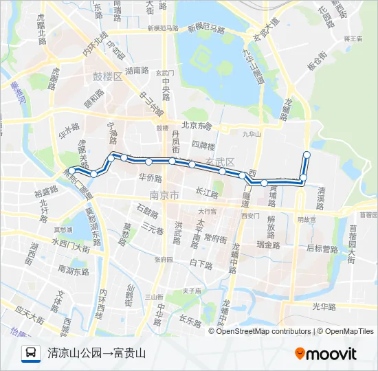 Y6路夜间 Bus Line Map