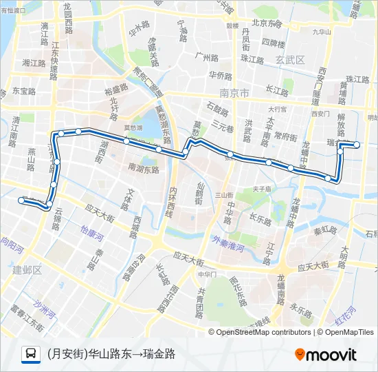 Y7路夜间 Bus Line Map