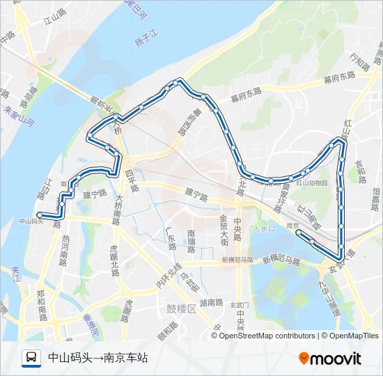 Y9路夜间 Bus Line Map