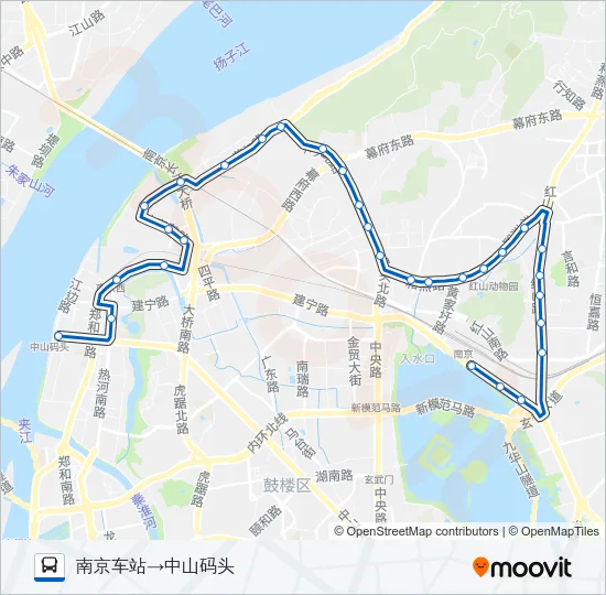 Y9路夜间 Bus Line Map