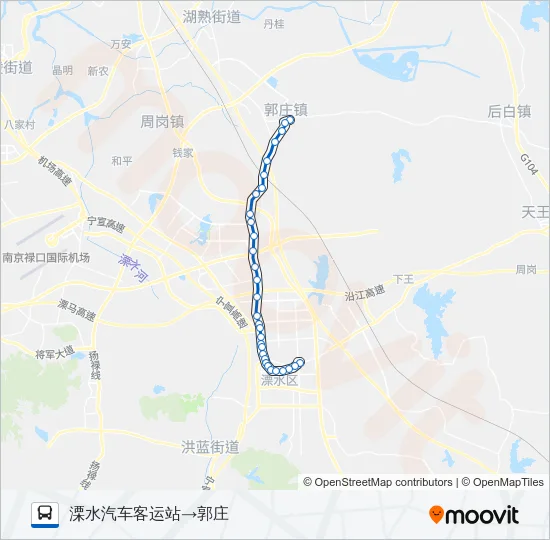 溧水13路 Bus Line Map
