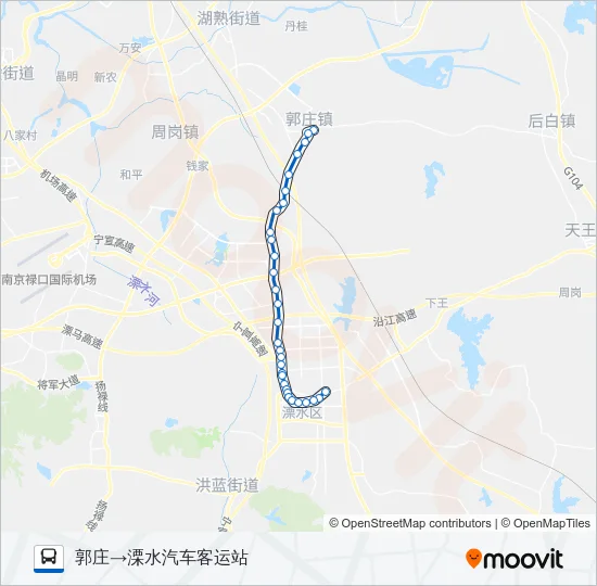 溧水13路 Bus Line Map