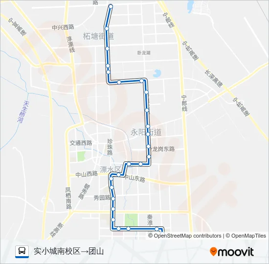 溧水15路 Bus Line Map
