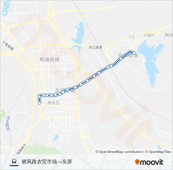 溧水17路 Bus Line Map
