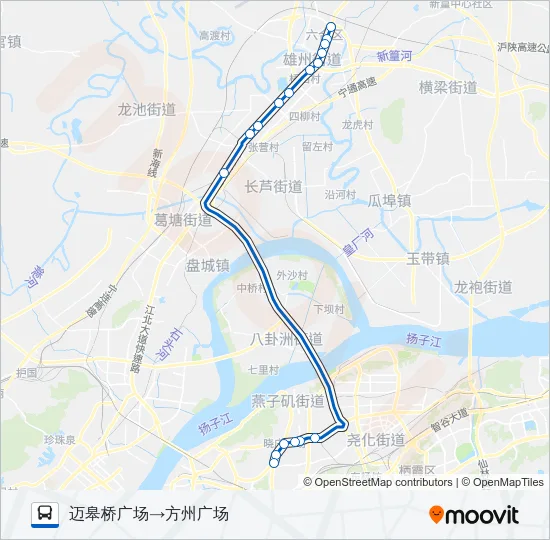 520路区间 Bus Line Map