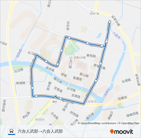 616路外环 bus Line Map