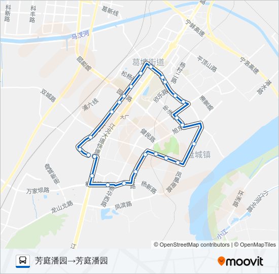 640路外环 bus Line Map