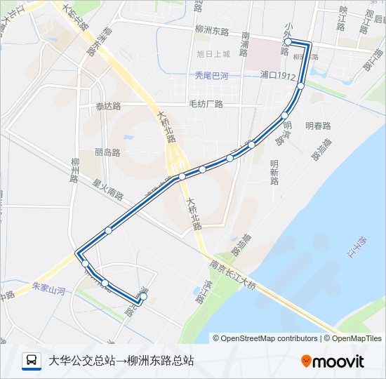 公交666区间路的线路图