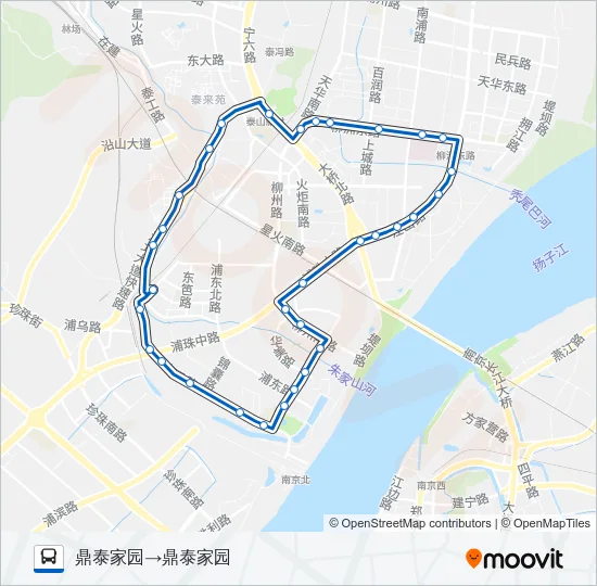 666路外环 Bus Line Map