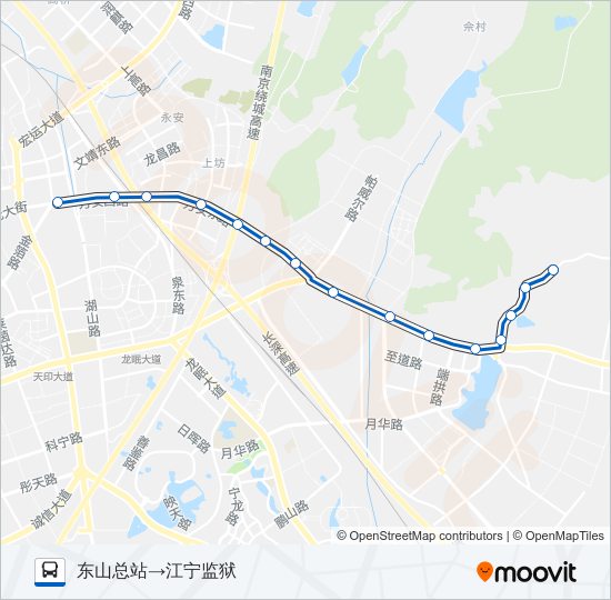 公交808区间路的线路图