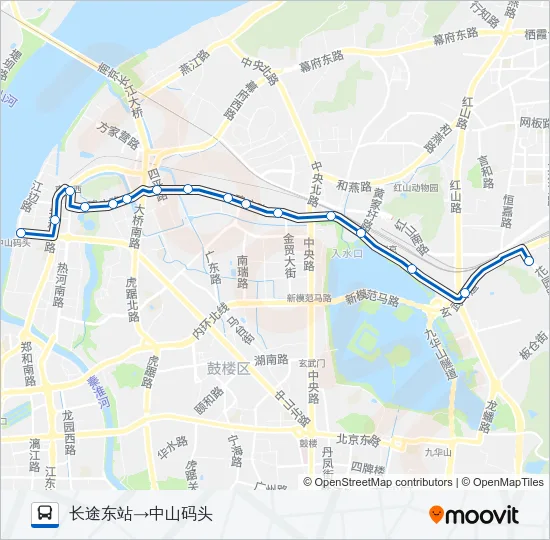 Y10路夜间 Bus Line Map