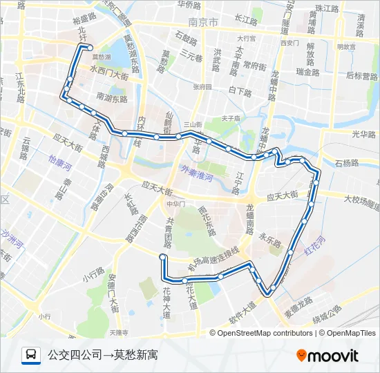 Y12路夜间 Bus Line Map