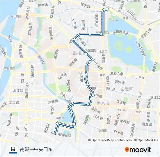 Y13路夜间 Bus Line Map