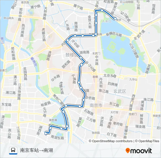 Y13路夜间 Bus Line Map