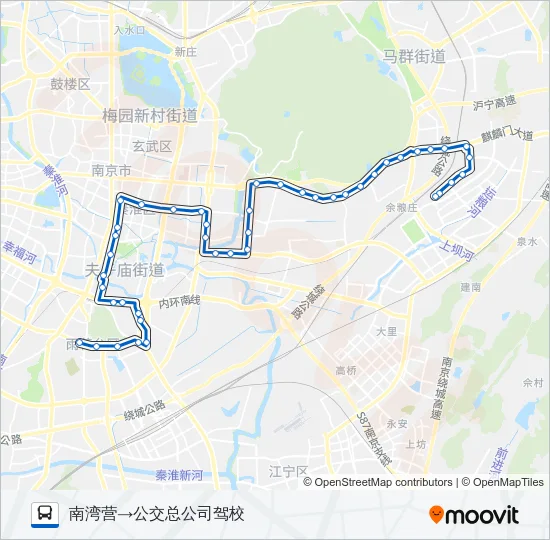 Y14路夜间 Bus Line Map