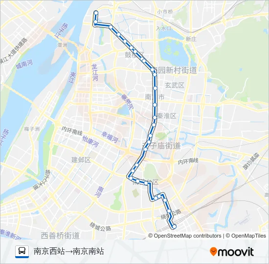 Y16路夜间 Bus Line Map