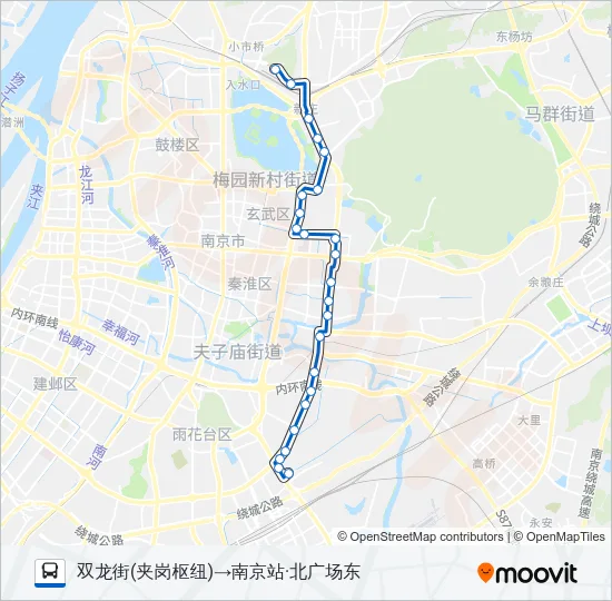 Y17路夜间 Bus Line Map