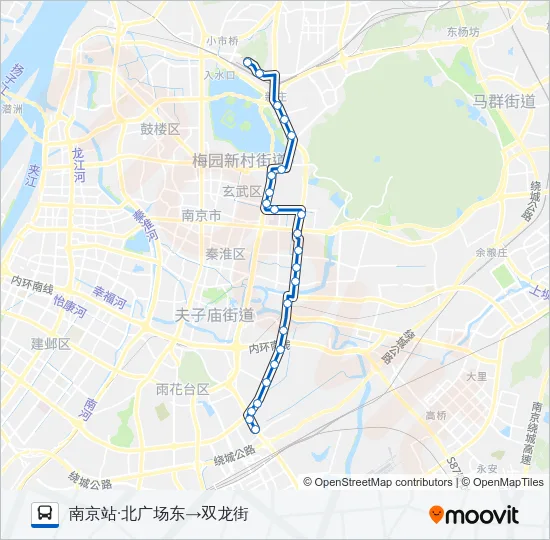Y17路夜间 Bus Line Map