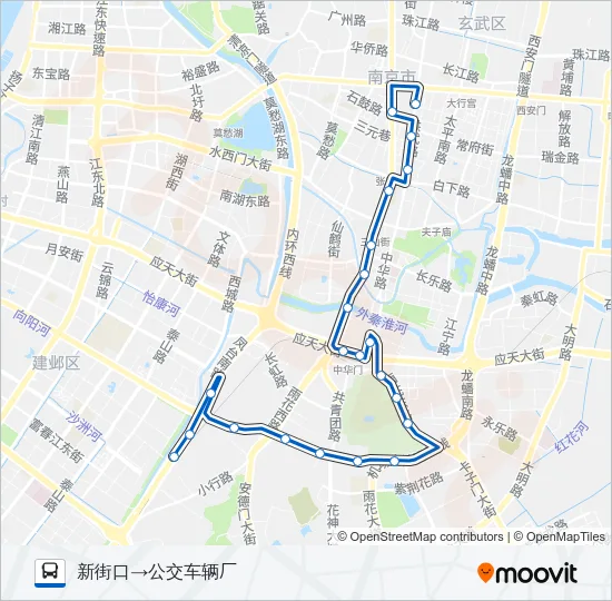 Y20路夜间 Bus Line Map