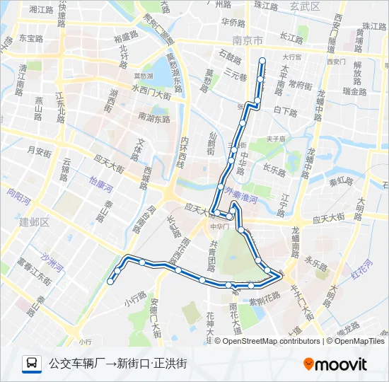 Y20路夜间 Bus Line Map