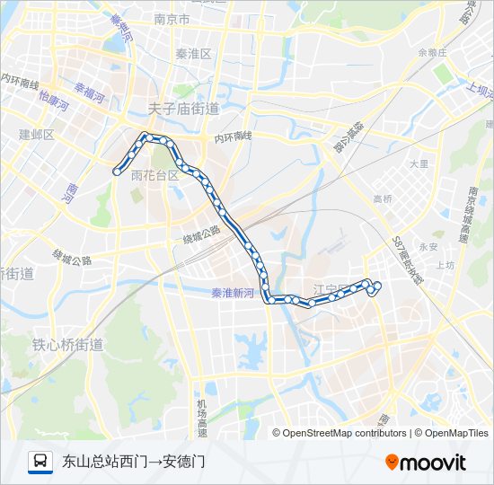 Y21路夜间 bus Line Map