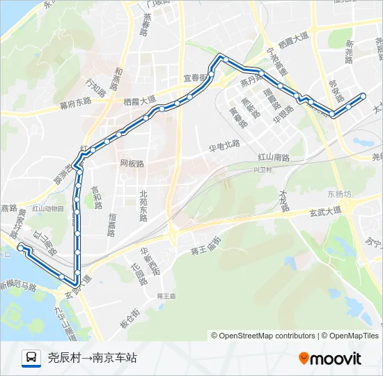 Y23路夜间 Bus Line Map
