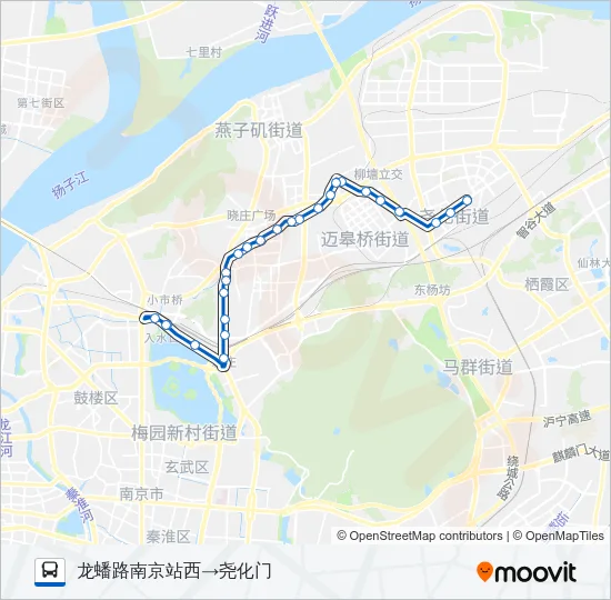 Y23路夜间 Bus Line Map