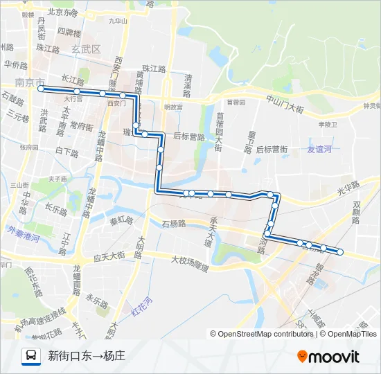 Y24路夜间 Bus Line Map