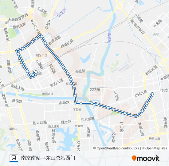 Y27路夜间 Bus Line Map
