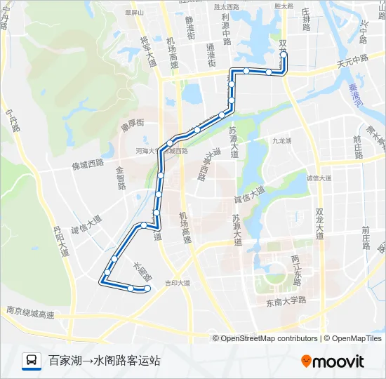Y30路夜间 Bus Line Map