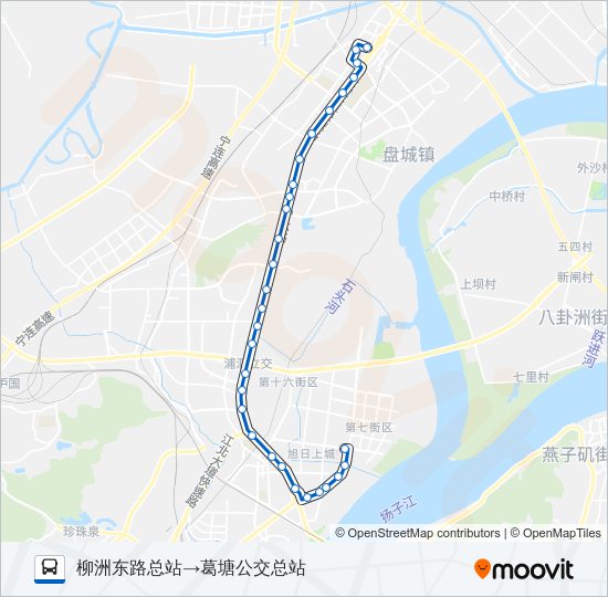 公交南京636路的线路图