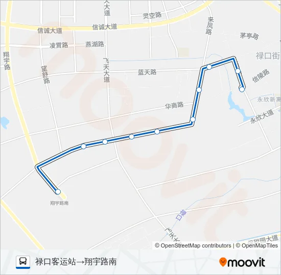 江宁区63路 Bus Line Map