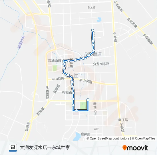 溧水105路 Bus Line Map