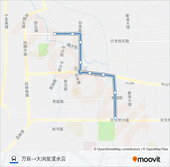 溧水106路 Bus Line Map