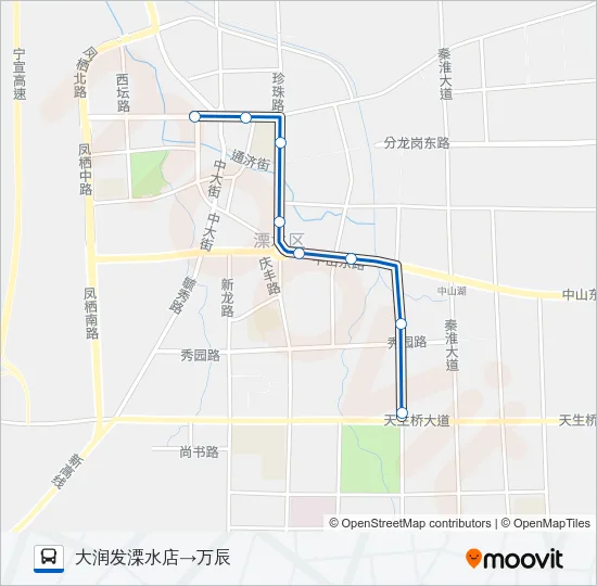 溧水106路 Bus Line Map