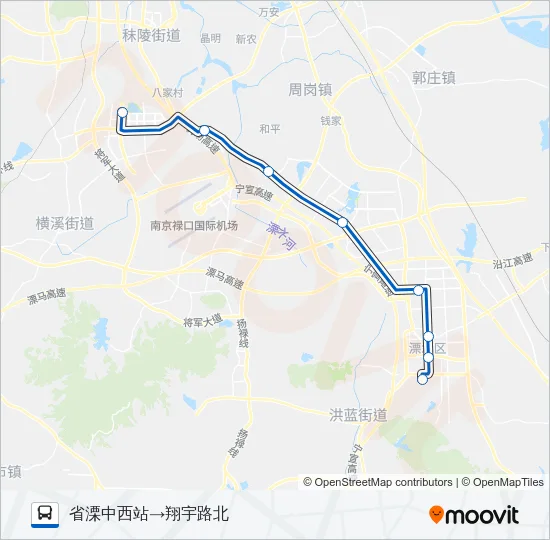 溧水201路 Bus Line Map