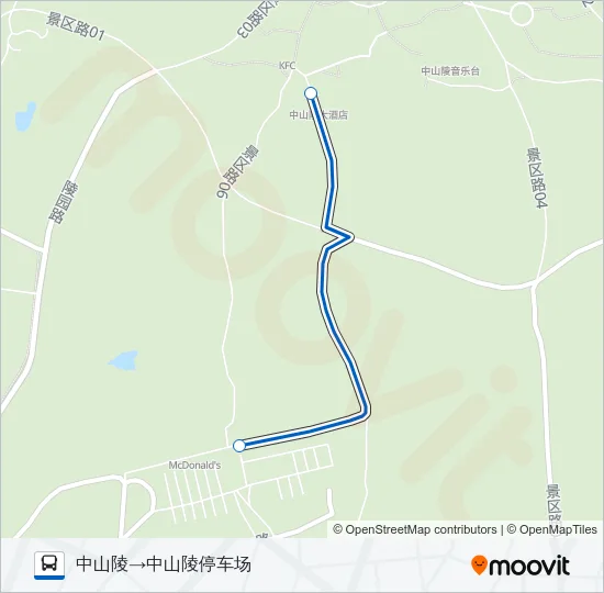 观光车2号线 Bus Line Map