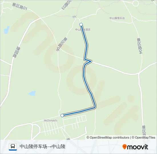 观光车2号线 Bus Line Map