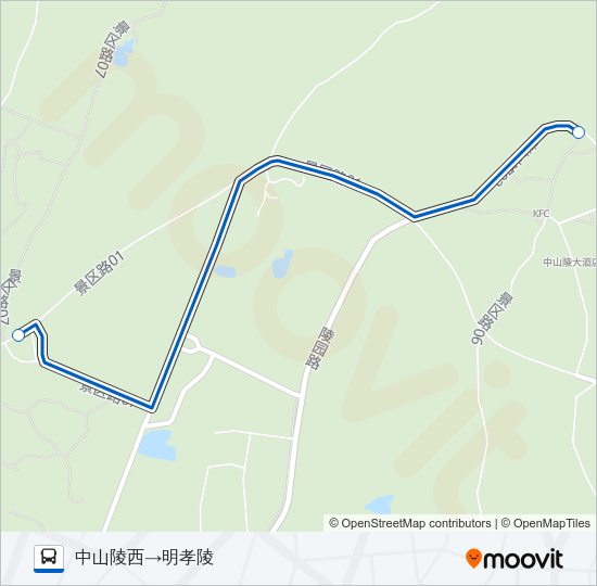 公交观光车3号路的线路图